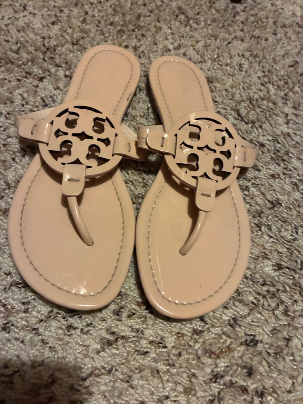 Tory Burch pale pink sandals, size 8.5, good condition